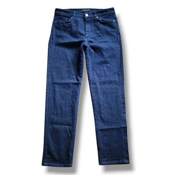 Sportmax Code MaxMara Dark Blue‎ High Rise Perfect Fit Crop Jeans Size 29 - Picture 1 of 12